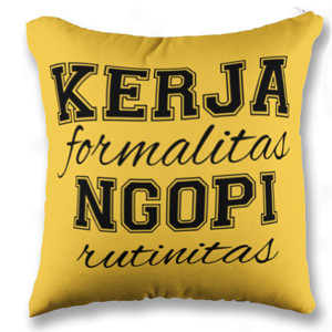 Bantal Kerja formalitas, Ngopi Rutinitas