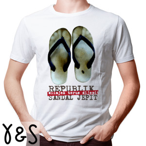 Kaos Republik Sandal Jepit