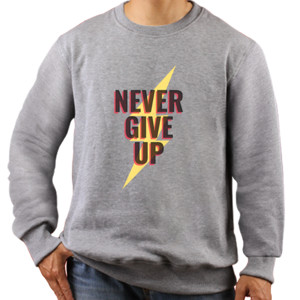 Jaket Sweater NEVER GIVE UP