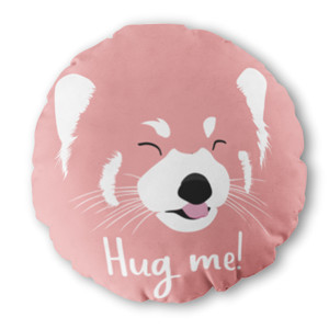 Bantal Bulat Hug me! Red Panda