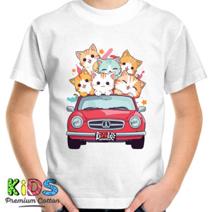 Kaos Anak Little Adventure Keluarga Kucing Lucu