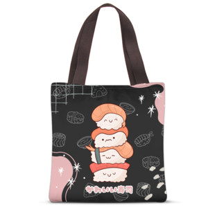 Tas Tote Fullprint Kawaii sushi