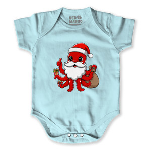 Baby Jumper Kaos Natal Santa Octopus
