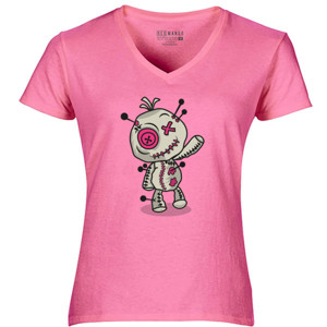 Kaos Kaos V-Neck Wanita Voodoo Token