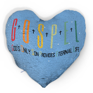 Bantal Ajaib Magic G-O-S-P-E-L Heart Pillow
