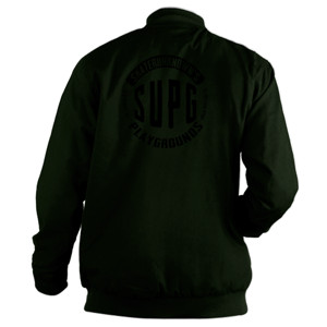 Jaket Bomber supg logo circle back