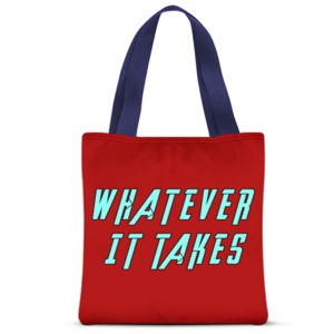 Tas Tote Fullprint Whatever it takes Fullprint bag