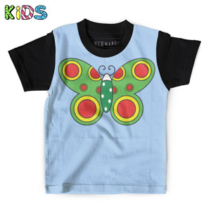 Kaos Anak Full-Print Kupu-Kupu (Butterfly)