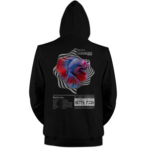 Jaket Hoodie Kaos Betta FIsh Cupang