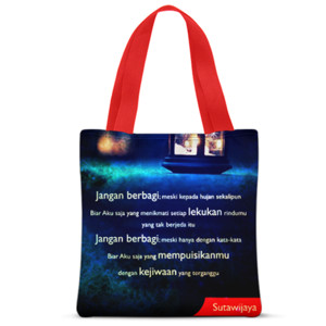 Tas Tote Fullprint poetry