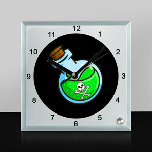 Jam Meja Jam Meja Cermin Persegi POISON Reward Token