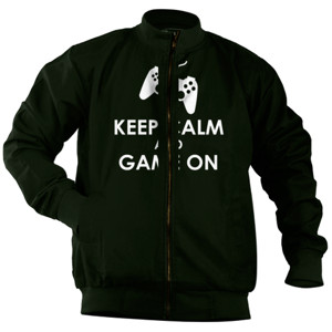 Jaket Bomber Keep Calm And Game On 