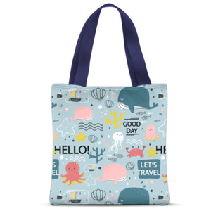 Tas Tote Fullprint ocean