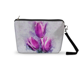 Pouch Trapesium Bunga yang mekar