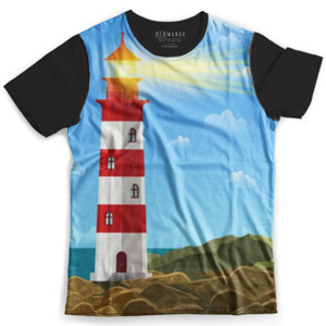 Kaos Fullprint Kaos Mercusuar - Lighthouse T Shirt - Kaos Keren