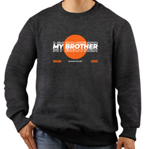 Jaket Sweater My Brother Design Typography