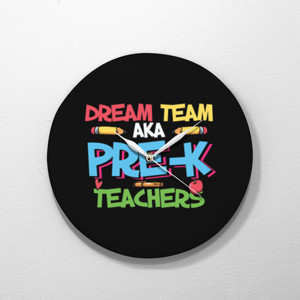 Jam Dinding Team Keren Guru Impian Kelas TK dan PAUD Daycare