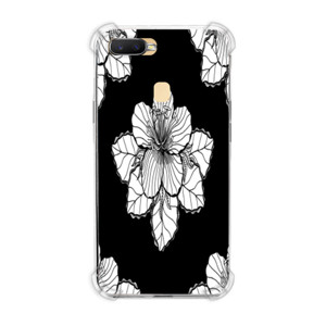 Casing HP Black and white flowers