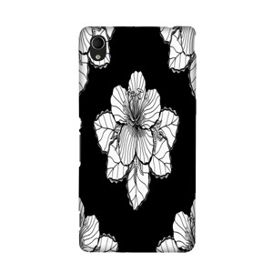 Black and white flowers Casing HP