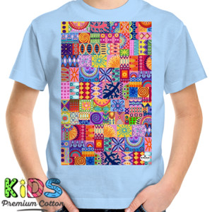 Kaos Wanita V Neck Tribal Ethnic