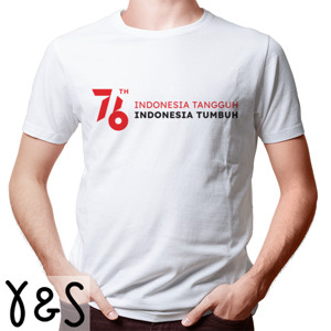 Kaos 76th Indonesia Tangguh Indonesia Tumbuh