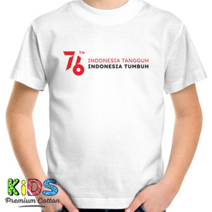Kaos 76th Indonesia Tangguh Indonesia Tumbuh