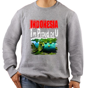 Jaket Sweater IndonesiaImProudofU-Papua