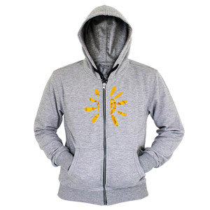 Hoodie Zipper Abstract Summer Sun