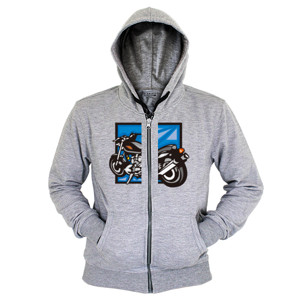 Hoodie Zipper Kaos Motor