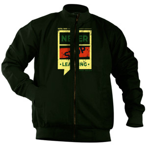 Jaket Bomber Typography 035