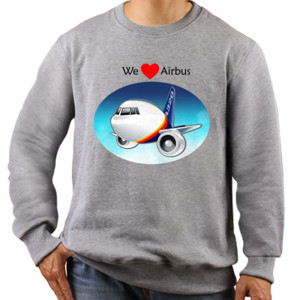 Jaket Sweater AIRBUS CARTOON