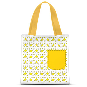 Tas Tote Fullprint Star pocket