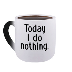 Mug Bunglon Today I Do Nothing