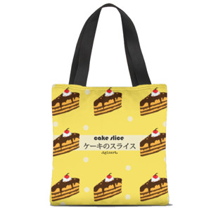 Tas Tote Fullprint Cake slice wall