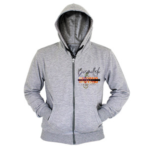 Hoodie Zipper jaket hoodie grey keren Bismillah Keep Moving