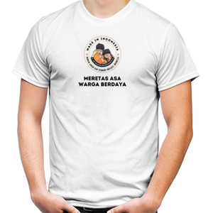Kaos made in indonesia white