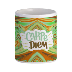 Mug Putih Standar Carpe Diem