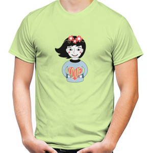 Kaos Girl with heart