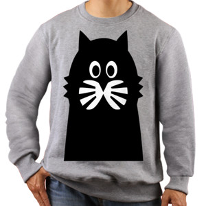 Jaket Sweater KUCING HITAM GEDE BANGET