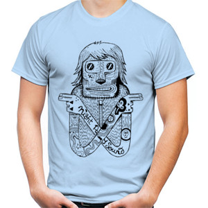 Kaos Creative Monkey Siluet