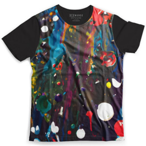 Kaos Fullprint Drops of colors abstrak