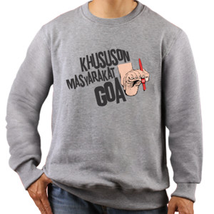 Jaket Sweater Kaos Buku Khususon Masyarakat Goa cewek