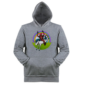 Jaket Hoodie Deadpool unicorn