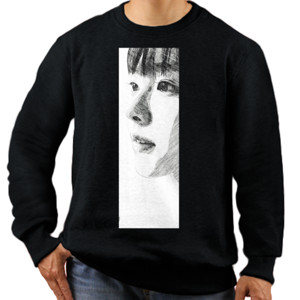 Jaket Sweater 2.front_Beauty_woman_sket_pencil_black_hery