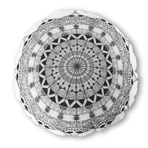 Bantal Bulat Mandala art