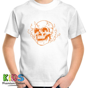 Kaos Distro Streetwear Design Skull