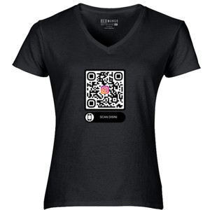 Kaos Kaos QR CODE (Maaf anda kena prank) Bisa custom