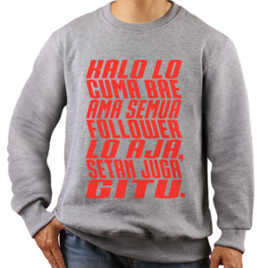 Jaket Sweater Kaos humor