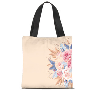 Tas Tote Fullprint Tas Bunga