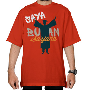 Kaos Oversize Saya bukan sarjana